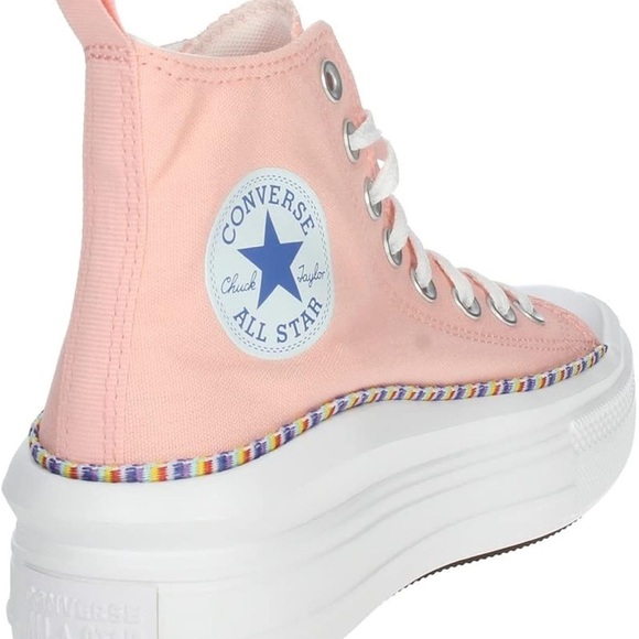 Converse Kids Chuck Taylor All Star Move Platform Sneaker Friendship Bracelet - Picture 2 of 10